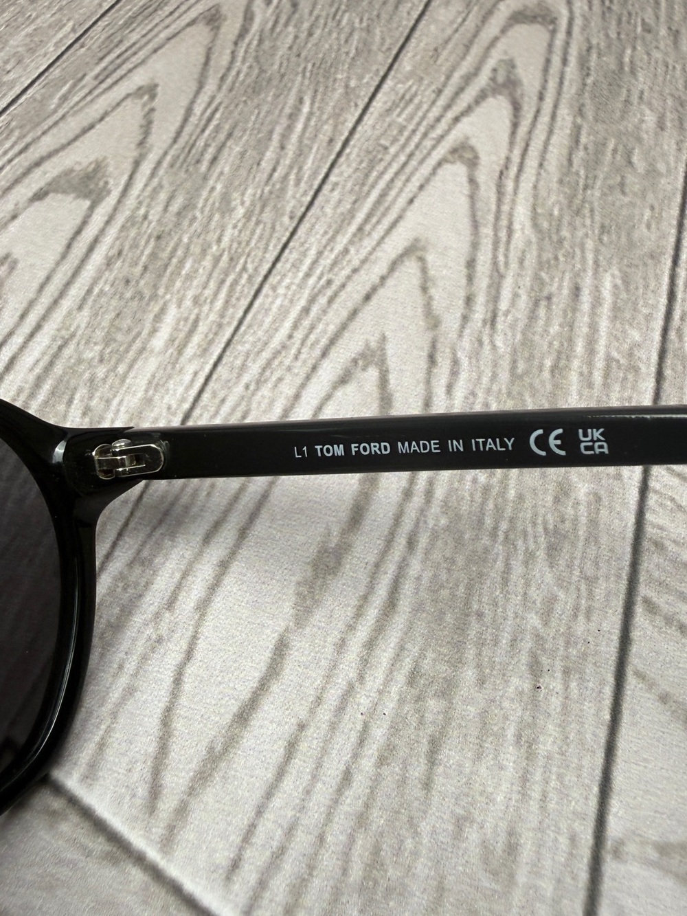 Tom Ford Black Slim Rectangular Men’s Sunglasses - Picture 6 of 7